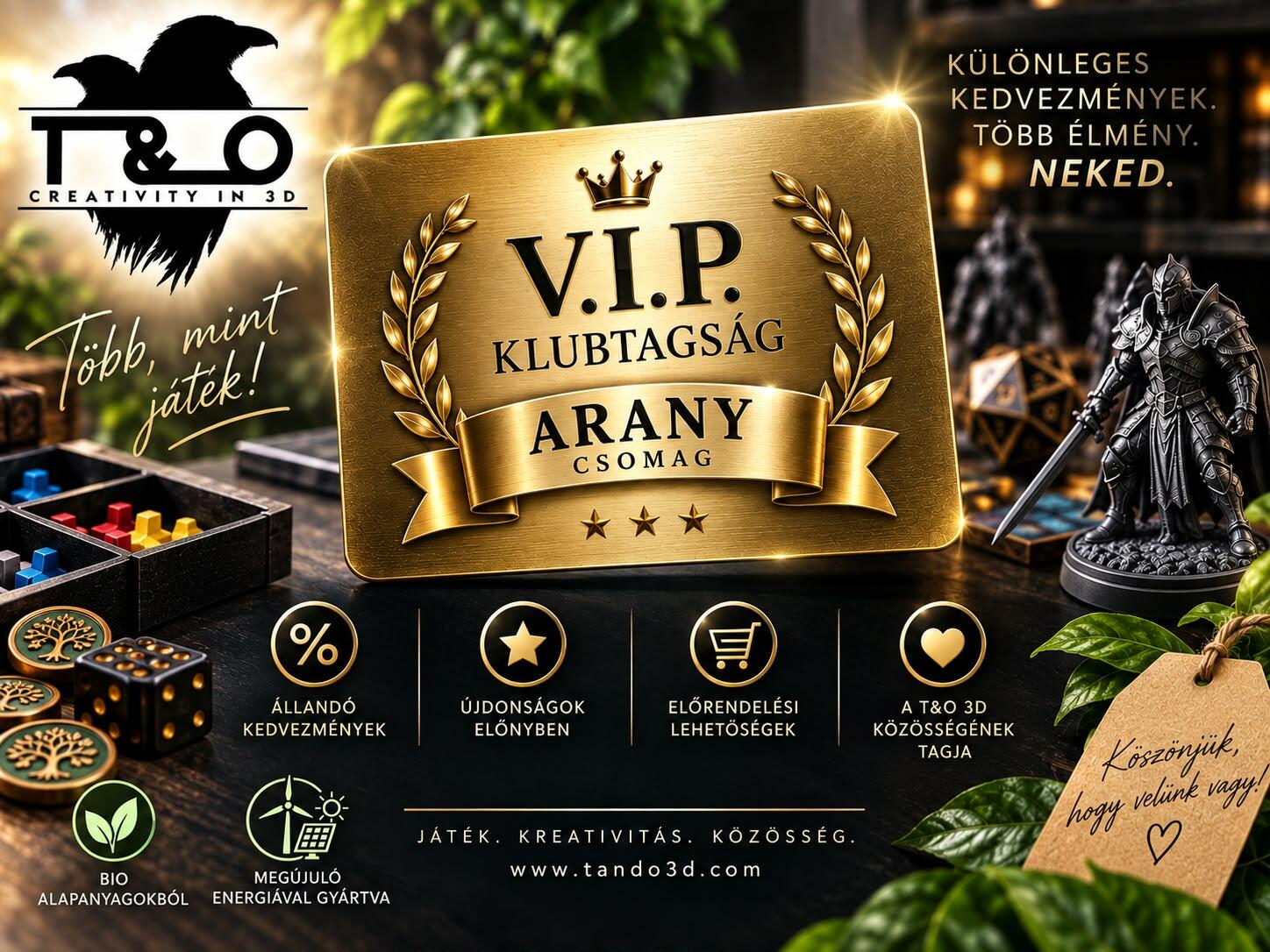 Arany tagság (1éves)